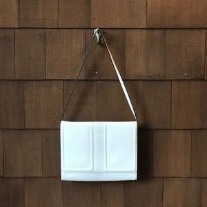 Brahmin Atelier Bag Cream/White Snakeskin